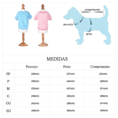 Jaquetinha LaPetite Lã™ para cães e gatos