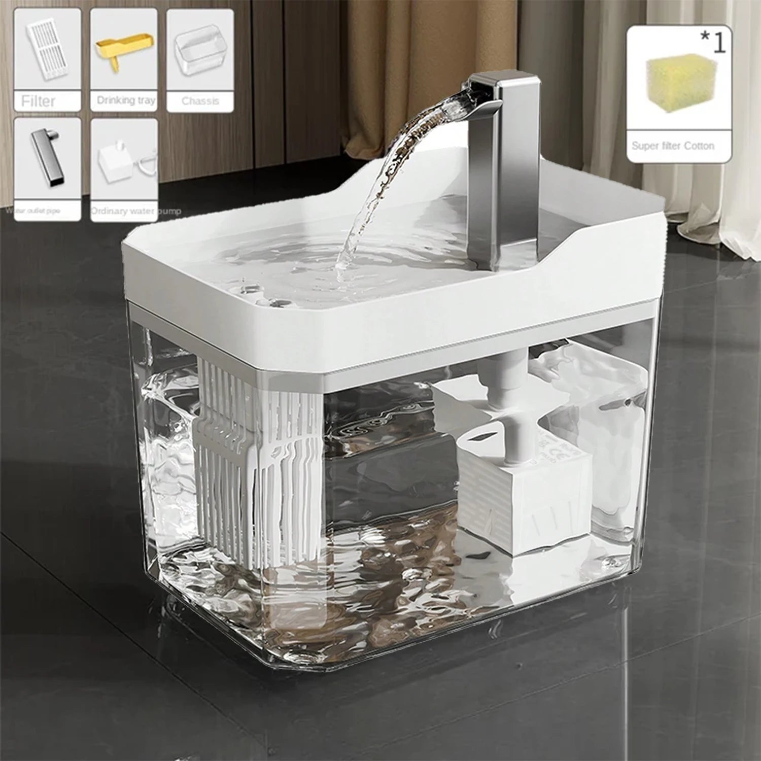 Fonte-de-Água-Automática-para-Gatos-Pets