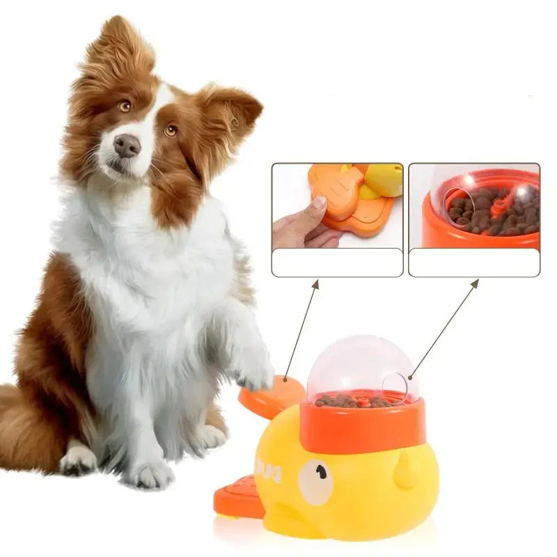 PatoSnack™: Dispensador Interativo de Petiscos  – Estímulo e Diversão para seu Pet